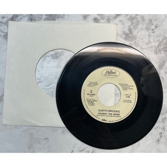 Garth Brooks Shameless / Against the Grain 45 Country Capitol Nashville 44800 - Picture 4 of 4